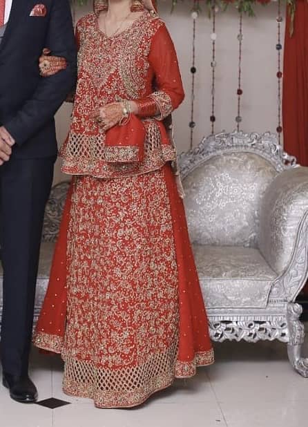 Red lehnga 1