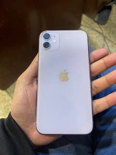 iphone 11 PTA APPROVED 64gb purple colour 75 battery health
