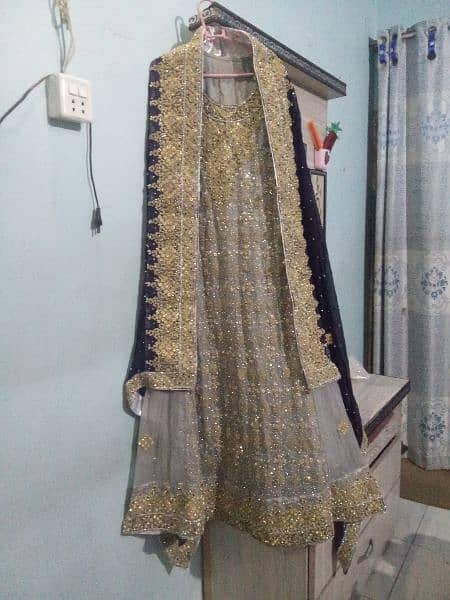 dupatta nevy blue maxi gray 1