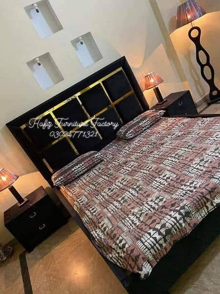 Bed side table / Mattress / bed set / double bed / Furniture 1