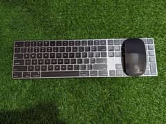 Apple magic 2 space grey keyboard and mouse with original black cable