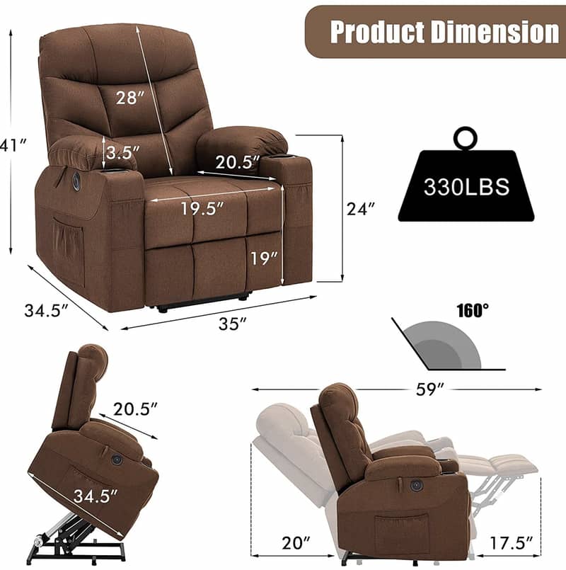 Comfortable and Modern Electric Recliner 4