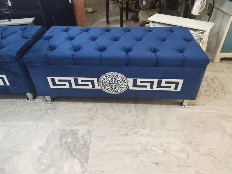 Ottoman Storage Puffy Stool Ottoman Box 10