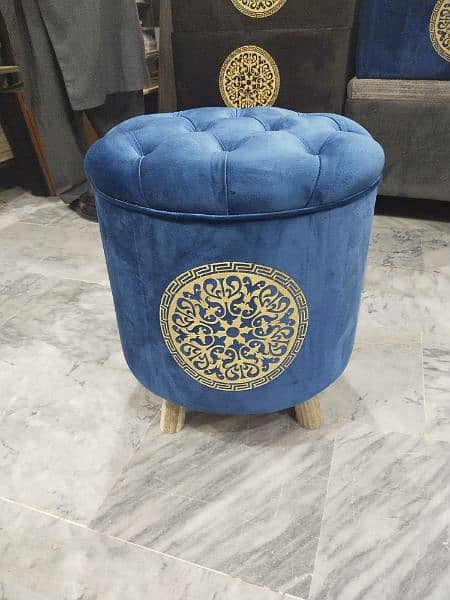 Ottoman Storage Puffy Stool Ottoman Box 5