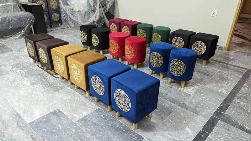 Ottoman Storage Puffy Stool Ottoman Box 8