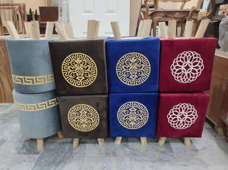 Ottoman Storage Puffy Stool Ottoman Box 3