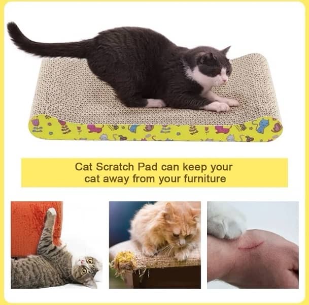 Cat Scratcher Cardboard Cat Scratch Pad Wave Design Quantity Available 7