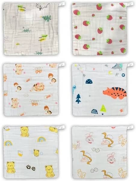 Baby Washcloth Soft Face cloths 6 pack of 1 set 2