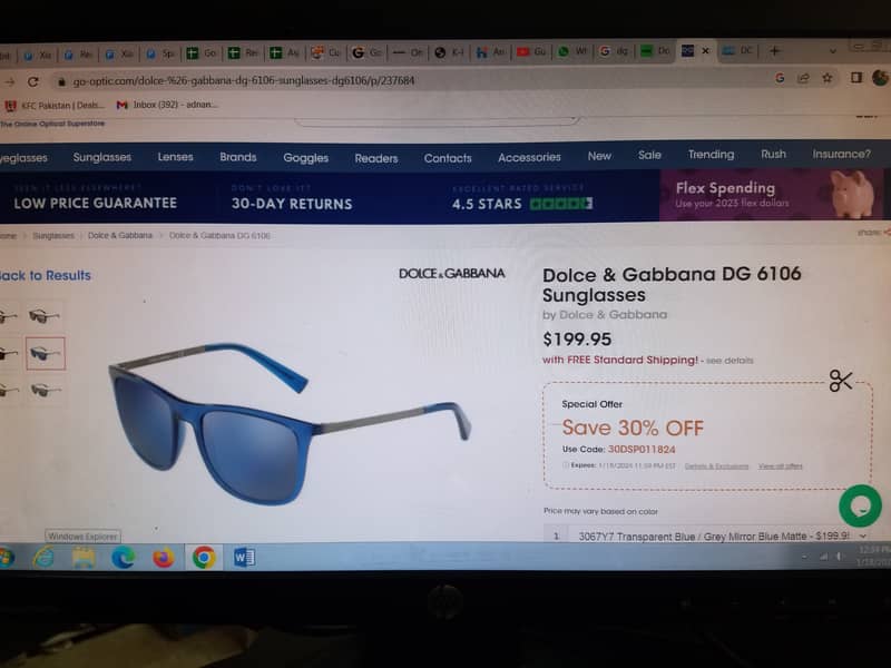 Dolce and Gabbana D&G sunglasses DG 6106 original 2
