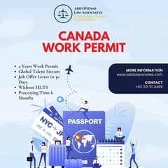 Canada 2 Years Work Permit Available with Job without IELTS