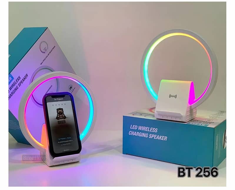 RGB G Lamp with Built-in Speaker & mobile Wireless Charger 1