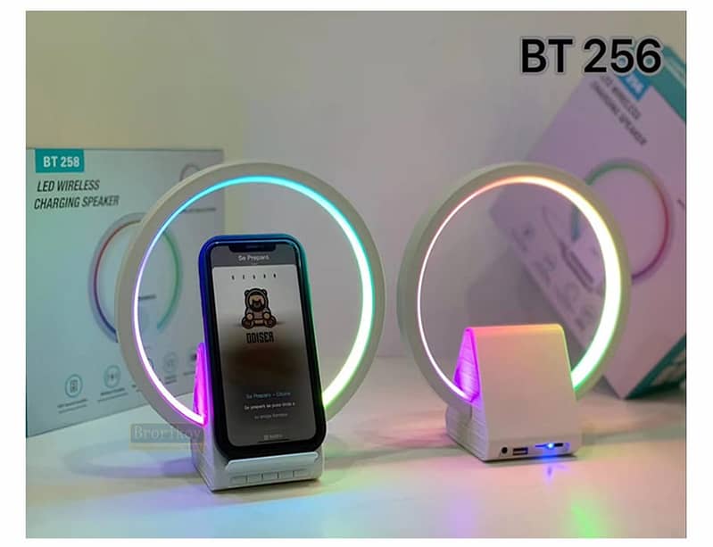 RGB G Lamp with Built-in Speaker & mobile Wireless Charger 5