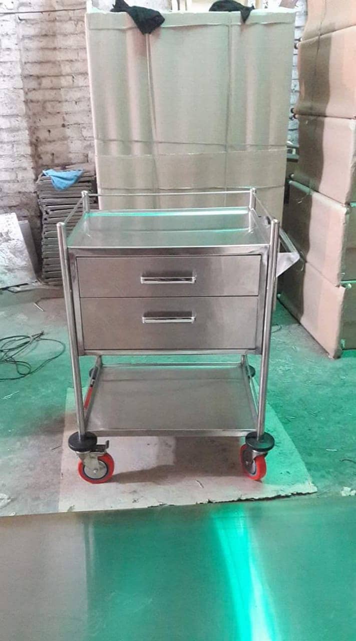 Manufacturer of Instrument Trolley / Inst. Cabinet, Dressing Trolley 7