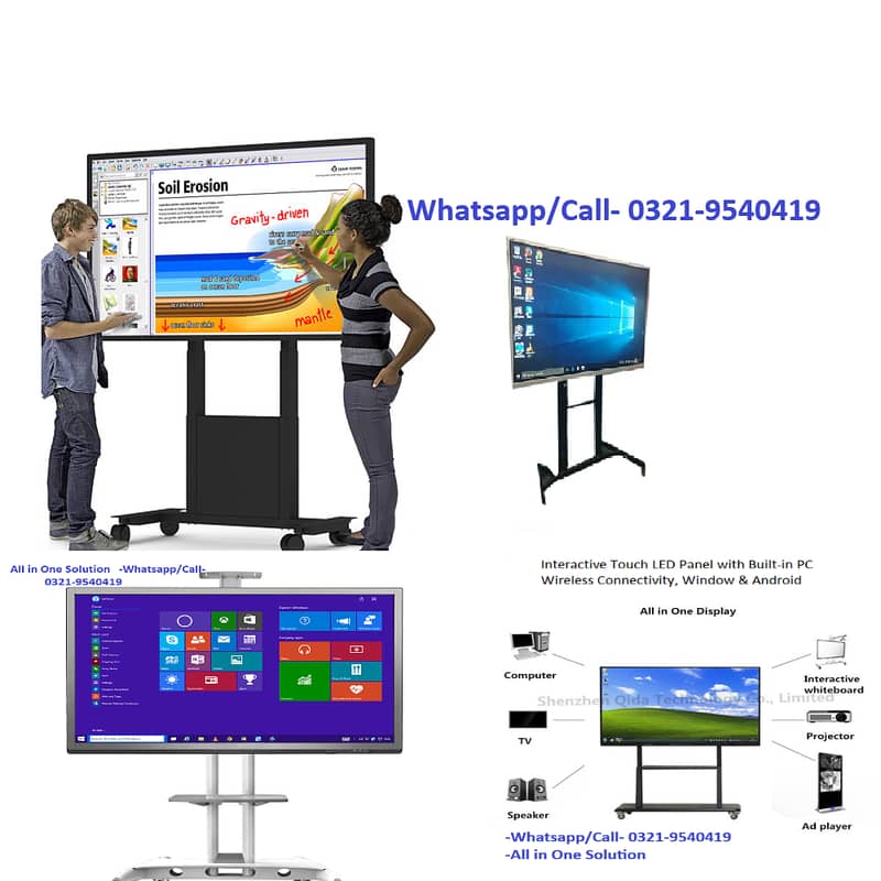 Smart Board, Touch Screen Led Monitor, Interactive LED Panel, Smart 16