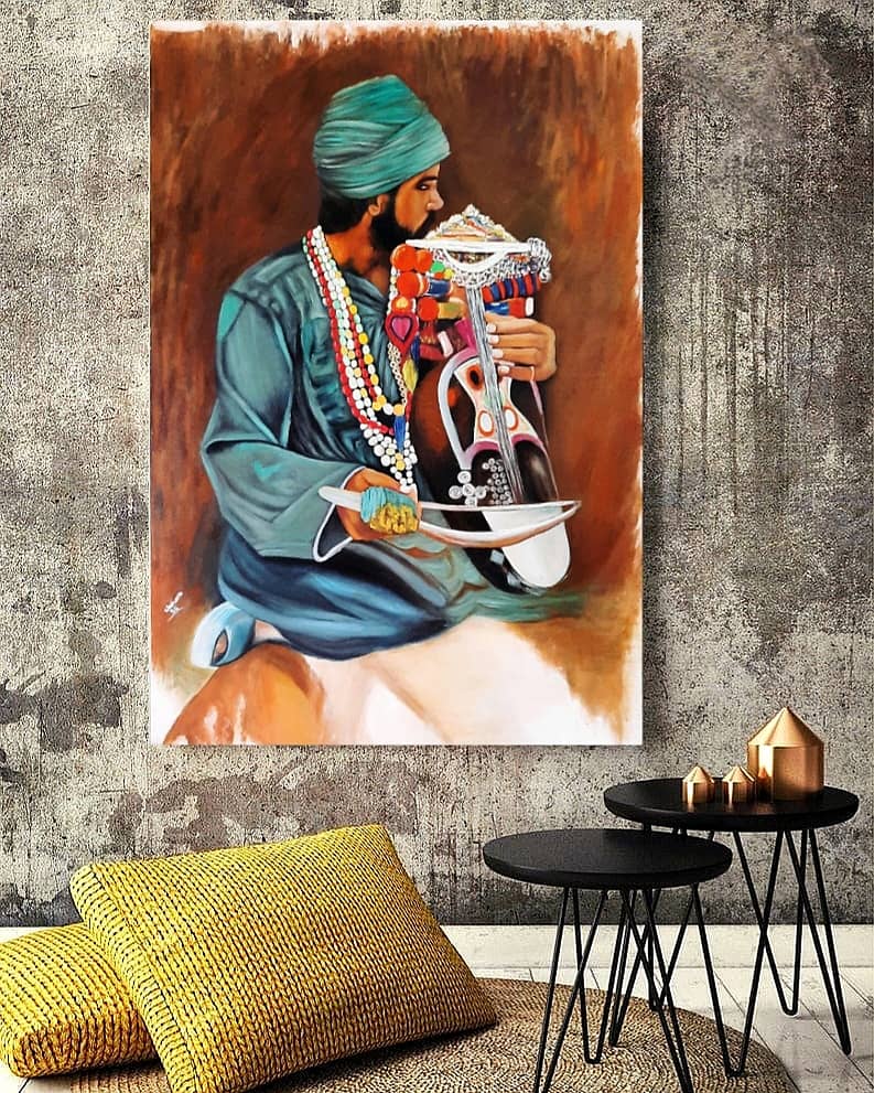 All types of Handmade Painting available with home delivery wall decor 5