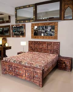 bed queen size bed Antique design bed Chinoty bed turkey design bed