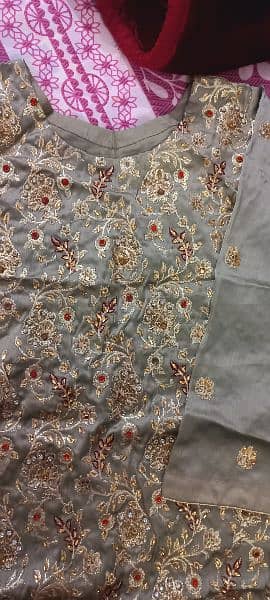 silk shirt with dupatta 2