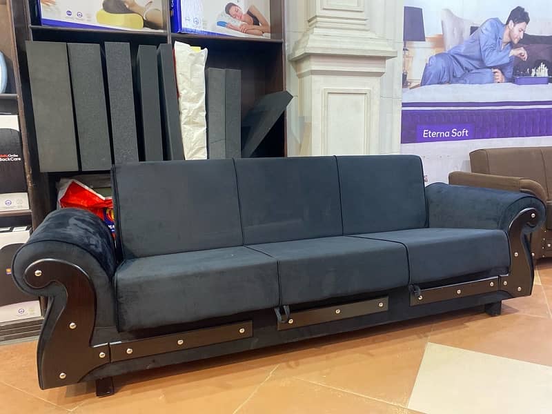 Sofa cum bed (2in1)(sofa +bed)(Molty foam)(10 years warranty )() 5