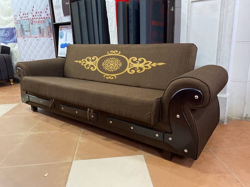 Sofa cum bed (2in1)(sofa +bed)(Molty foam)(10 years warranty )() 8