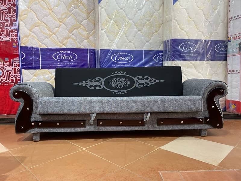 Sofa cum bed (2in1)(sofa +bed)(Molty foam)(10 years warranty )() 9