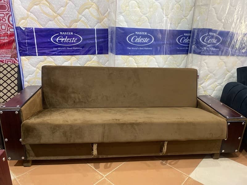 Sofa cum bed (2in1)(sofa +bed)(Molty foam)(10 years warranty )() 15