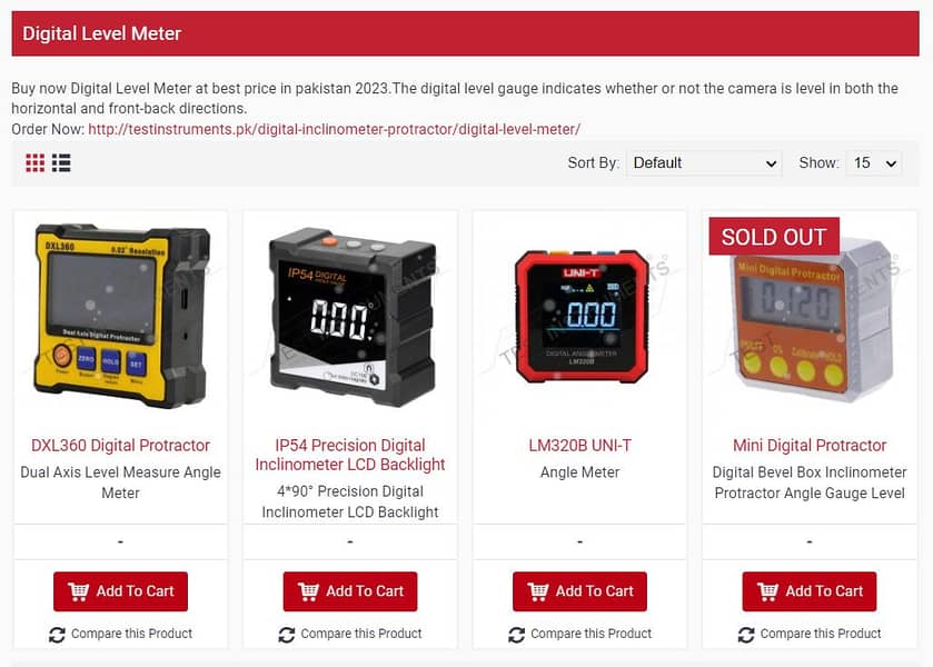 Digital Level Meter Inclinometer in Pakistan 0