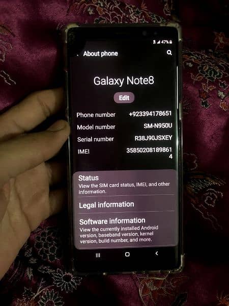 Samsung Note 8 6GB RAM 64GB ROM Official PTA Approved 6