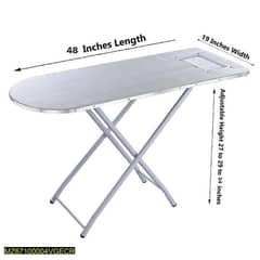 fold table and adjustable iron table