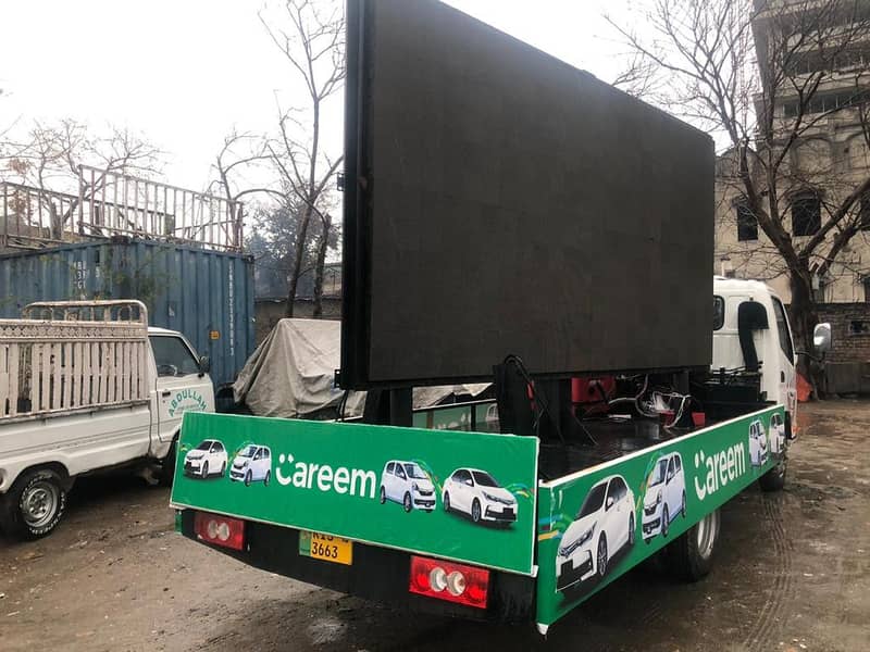 "Ad On Wheels: Rent our SMD Screen Truck Now!" 1