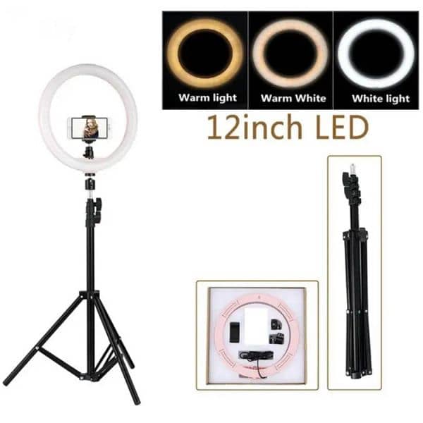 30cm Selfie LED Ring Light with Tripod Stand ring lights 0