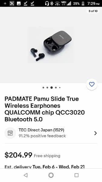 Pamu slide Bluetooth earbuds 5