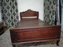 single Wooden Bed