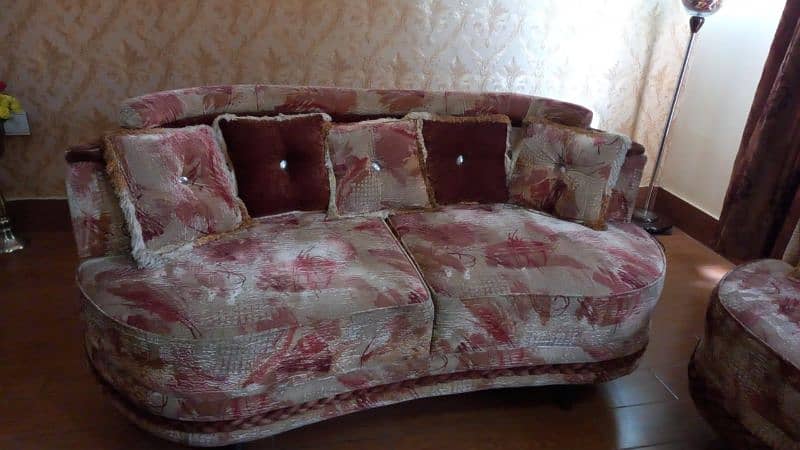 Rust color sofa 3 2  1 0