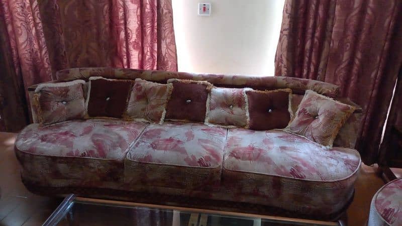 Rust color sofa 3 2  1 1