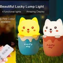 Remote Control usb Charget LED Cartoon Dog Night Light Desk Lamp
