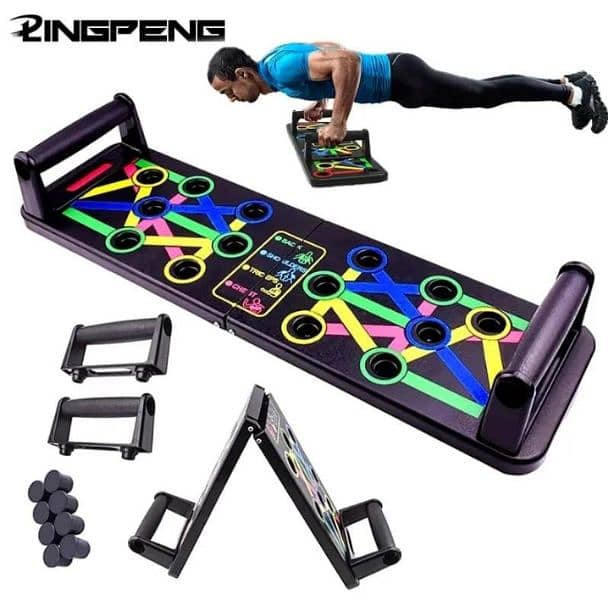 Push-Up Board 12 In 1 Foldable Multi-Functional Body Building 4