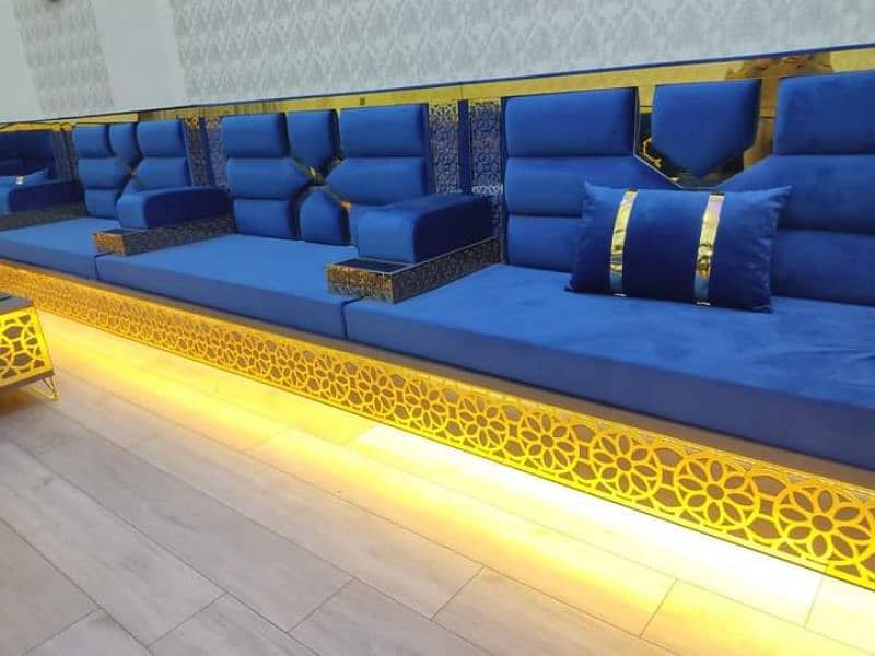 Arabic Majlis | Afghani Majlis | Stylish sofa set | sofa cum bed 2
