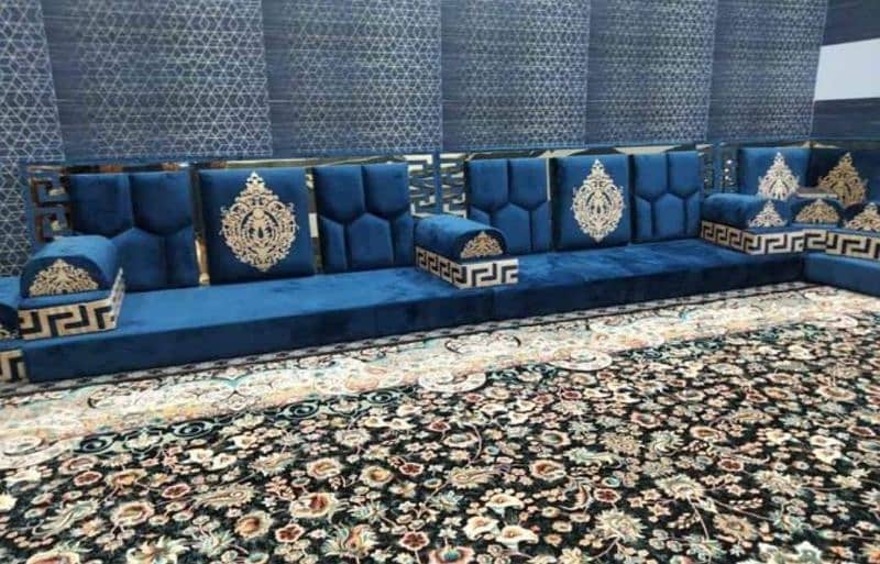 Arabic Majlis | Afghani Majlis | Stylish sofa set | sofa cum bed 8