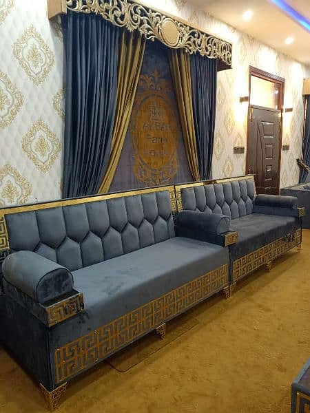 Arabic Majlis | Afghani Majlis | Stylish sofa set | sofa cum bed 14