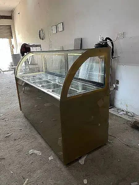 Bakery Counter Sweets and Cake Chiller Counter Display 4