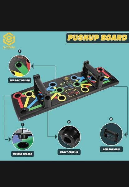 Pushup Board 9 in 1 For Full Excersice 0