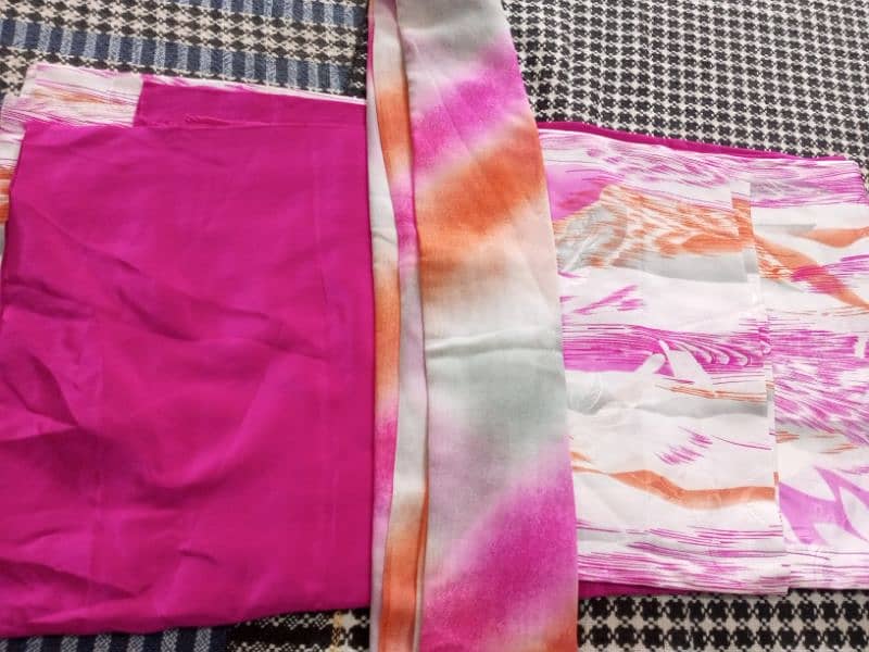 3 pcs 2 pcs and shirt pcs,silk or short silk, crep. 4