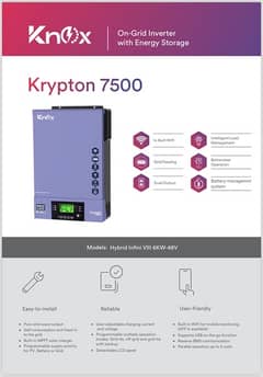 knox Infinisolar VIII 6kw Pv7500 Dual Output Builtin wifi & BMS hybrid 0