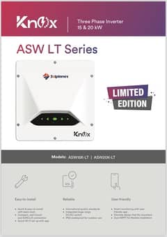 knox ASW 15kw OnGrid 3phase Solar Inverter with 10Years Warranty