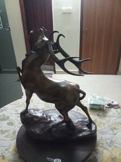 Antique Bronze brass deer statue