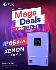 Knox IP65 XENON 11000 8kw Dual MPPT Dual Output Hybrid Solar Inverter 0