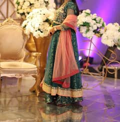 3 piece dress ( Sharara , Upper Frock and Dupatta) 0