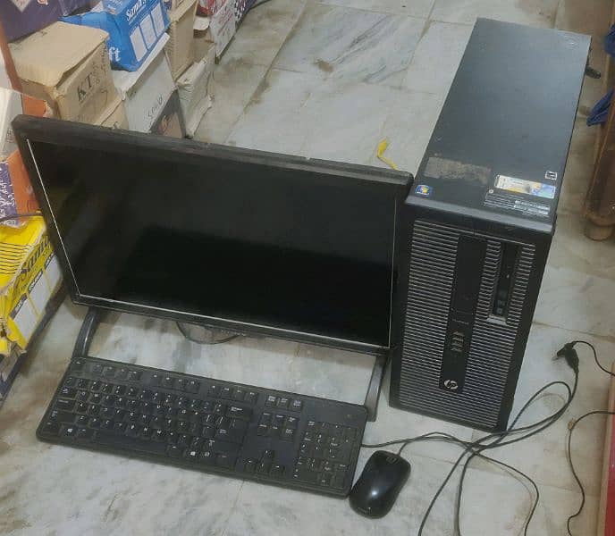 Hp prodesk i3 4th with 24 inch led 6