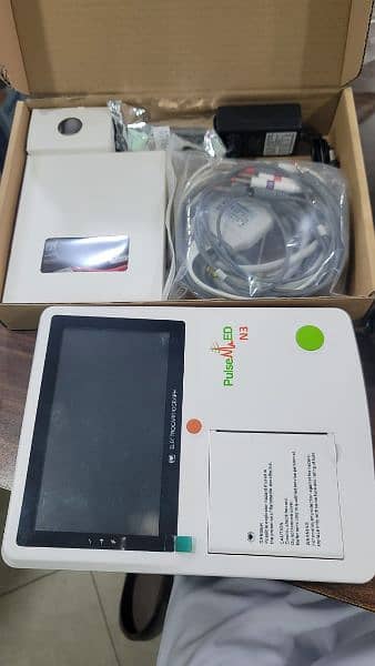 ecg machine pulsemed n3. touch screen 3channel. 1