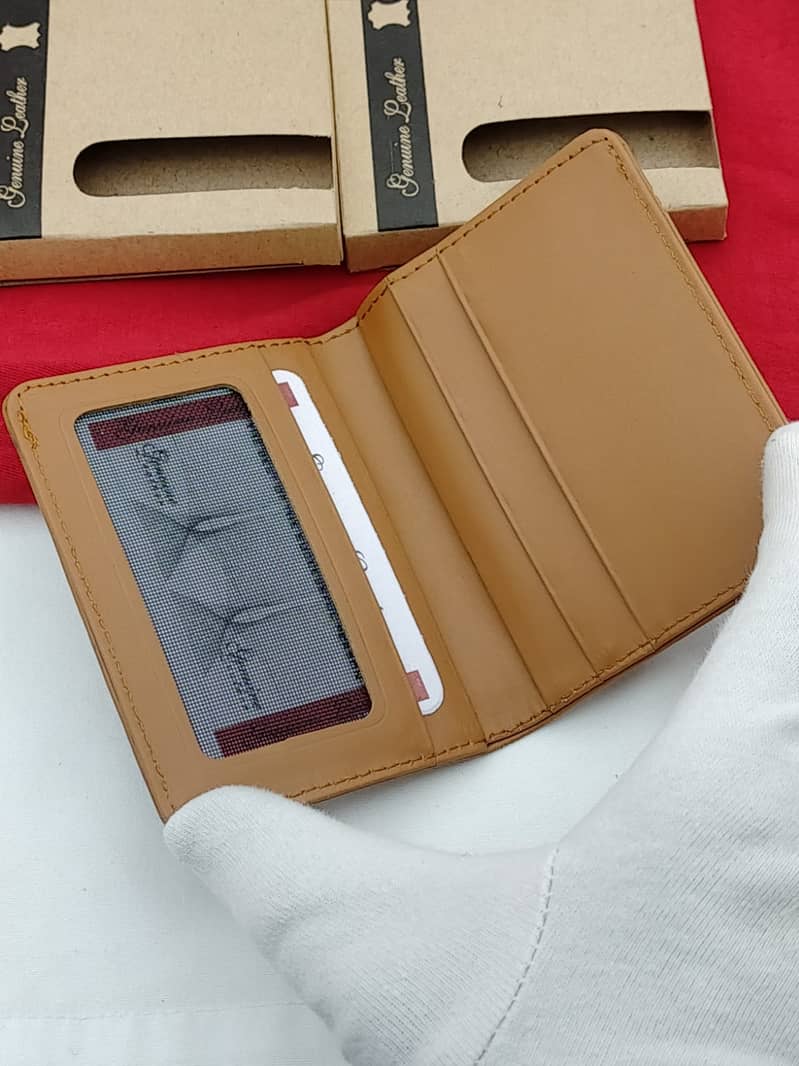 Cow Leather Card Holder with Free Gift 1